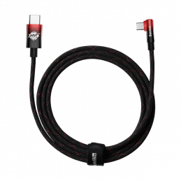 Kabel kątowy BASEUS USB-C - USB-C MVP 2 100W 2m Czarno-Czerwony