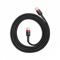 Kabel BASEUS USB-C USB-C Cafule PD2.0 60W 1m Czarny
