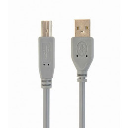 Kabel do drukarki USB 2.0 GEMBIRD AM-BM 1.8m Szary