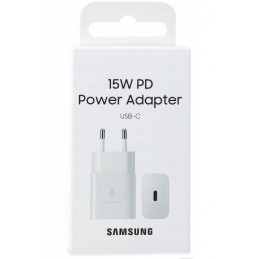 Ładowarka sieciowa SAMSUNG 15W EP-T1510XW + Kabel USB-C