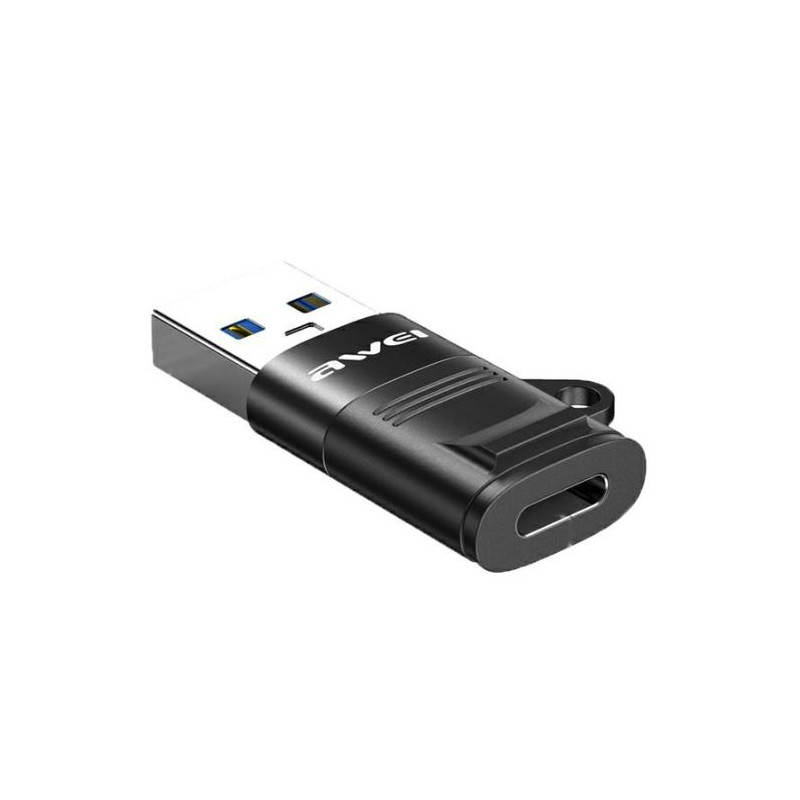 Adapter USB-C/USB-A AWEI CL-13 Black