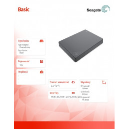 Dysk Basic 1TB 2,5 STJL1000400 Grey