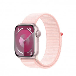 Watch Series 9 GPS, 41mm Koperta z aluminium w kolorze różowym z opaską sportową w kolorze jasnoróżowym