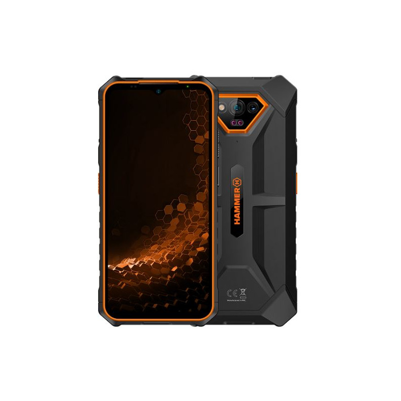 Smartfon HAMMER Iron V Pomarańczowy