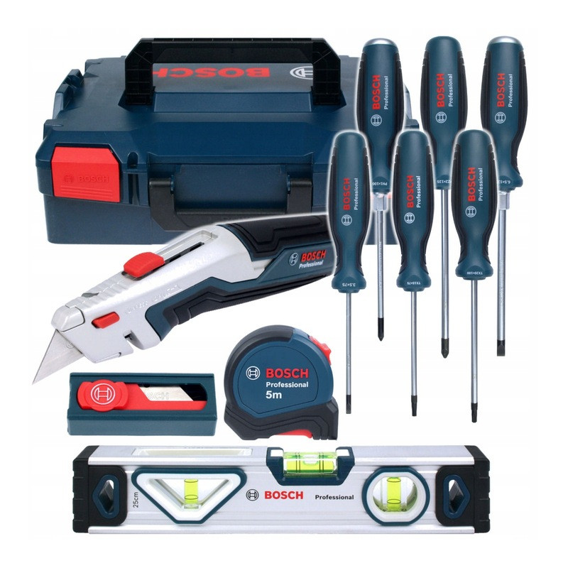 Zestaw wkrętaków i narzędzi ręcznych Bosch - 19 sztuk w walizce L-BOXX