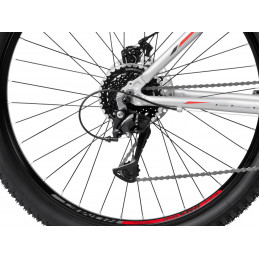 2327187 -  21 XL Rower ROMET Rambler R7.2   srebrno-czerwono-szary