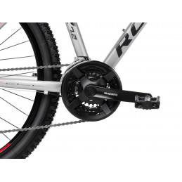 2327187 -  21 XL Rower ROMET Rambler R7.2   srebrno-czerwono-szary