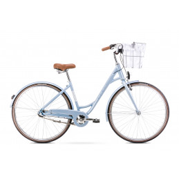 2228553 - 18 M Rower ROMET Pop Art Eco niebieski + koszyk