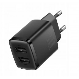 Ładowarka sieciowa BASEUS Compact Charger 2U 10.5W EU Black