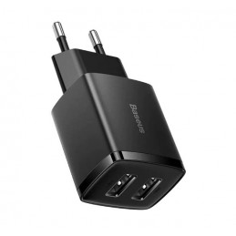 Ładowarka sieciowa BASEUS Compact Charger 2U 10.5W EU Black