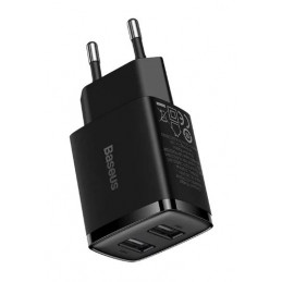 Ładowarka sieciowa BASEUS Compact Charger 2U 10.5W EU Black