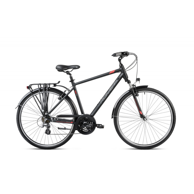 28190563-A - 19 M Rower ROMET Wagant 1 czarno-czerwony