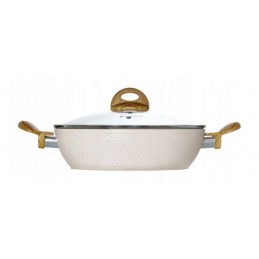 Patelnia głęboka z pokrywką 28cm AMBITION Nature 80037