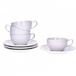 Zestaw porcelanowych filiżanek ze spodkami DUKA Sara 1215200