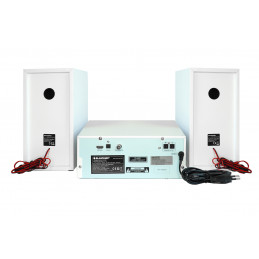 Mikrowieża BLAUPUNKT MS30.2BT Z Bluetooth oraz odtwarzaczem CD i USB Biała