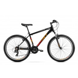 26210004-C  -  21 XL Rower ROMET Rambler R6.0   czarno-pomarańczowo-czerwony