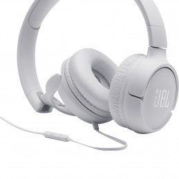 Słuchawki przewodowe JBL Tune 500 Białe JBLT500WHT